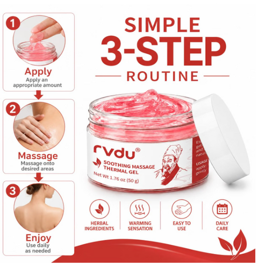 RVDU Warming Soothing Massage Gel for Muscles & Joints, 50g